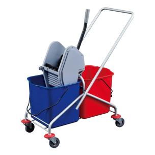 Down Press Double Mop Wringer Trolley