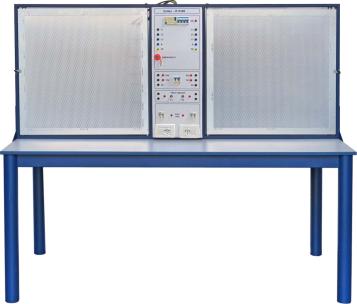 Vertical Bench with Four Workstations For Practical Electro Installations Exercises